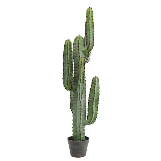 4Ft Potted Green Finger Cactus By Vickerman | 4 ft | Michaels®
